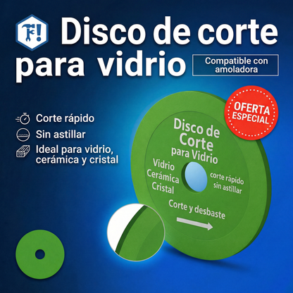 🔥 Disco Diamantado Profesional para Vidrio, Cerámica y Azulejos – ¡Corte Preciso Sin Astillas!