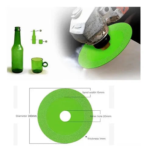 🔥 Disco Diamantado Profesional para Vidrio, Cerámica y Azulejos – ¡Corte Preciso Sin Astillas!