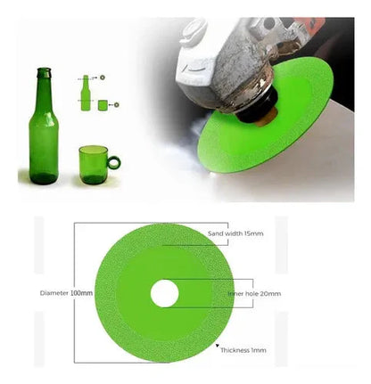 🔥 Disco Diamantado Profesional para Vidrio, Cerámica y Azulejos – ¡Corte Preciso Sin Astillas!